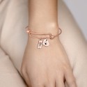Personalised Dog Love Bangle Bracelet with Engraved Name