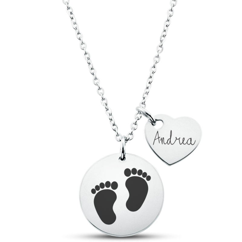 Personalised Engraved Artistic Illustration Necklace