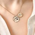 Personalised Geo-Map Necklace - Engrave a Special Location