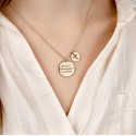 Personalised Engraved Religious Necklace with Cross Pendant