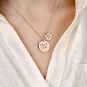 Personalised Engraved Religious Necklace with Star of David Pendant