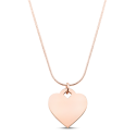 Personalised Engraved Heart Necklace with Luxury Chain