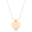 Personalised Engraved Heart Necklace with Luxury Chain