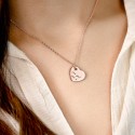 Personalised Engraved Heart Necklace with Handwriting