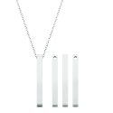 Personalised Engraved Four-Sided Necklace