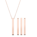 Personalised Engraved Four-Sided Necklace