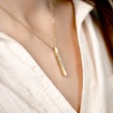 Personalised Engraved Four-Sided Necklace