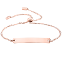 Personalised Engraved Plate Bracelet with Adjustable Band