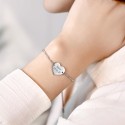 Personalised Engraved Heart with Adjustable Bracelet