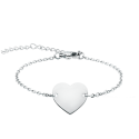 Personalised Engraved Heart Bracelet with Engraving
