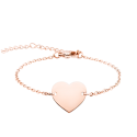 Personalised Engraved Heart Bracelet with Engraving