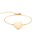 Personalised Engraved Heart Bracelet with Engraving