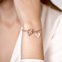 Personalised Engraved Luxury Heart Bracelet