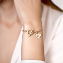 Personalised Engraved Luxury Heart Bracelet