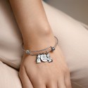 Personalised Son and Daughter Bracelet with Engraved Names