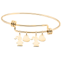 Personalised Multi-Daughters Bracelet with Engraved Names